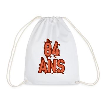 84 ANS - Sac de sport léger - blanc - Devant