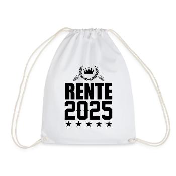 rente 2025 - Turnbeutel - Weiß - Vorne