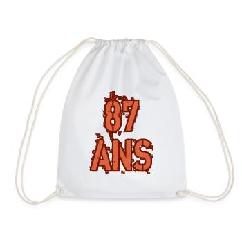 87 ANS - Sac de sport léger - blanc - Devant