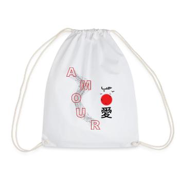 AMOUR - Sac de sport léger - blanc - Devant
