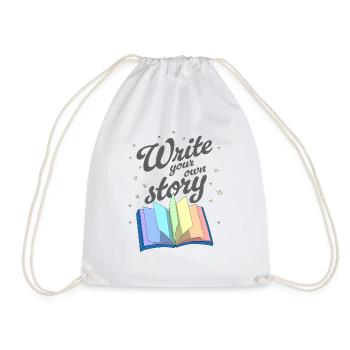 Write your own story - Sac de sport léger - blanc - Devant