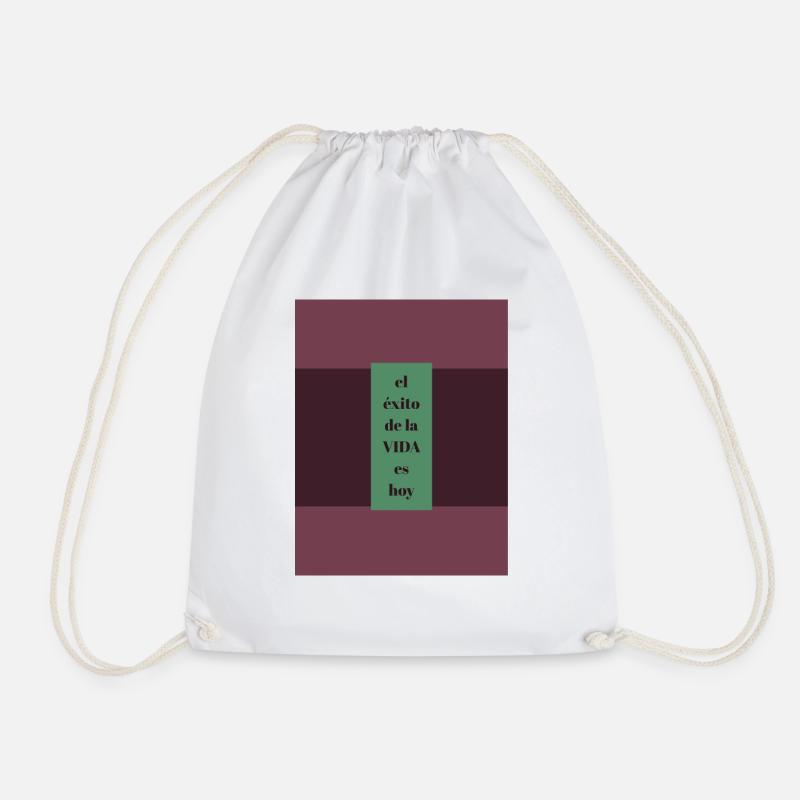 Success is today - Drawstring Bag - white