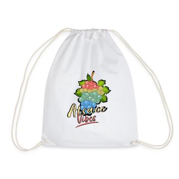 Alsace Vibes - Drawstring Bag - white - Front