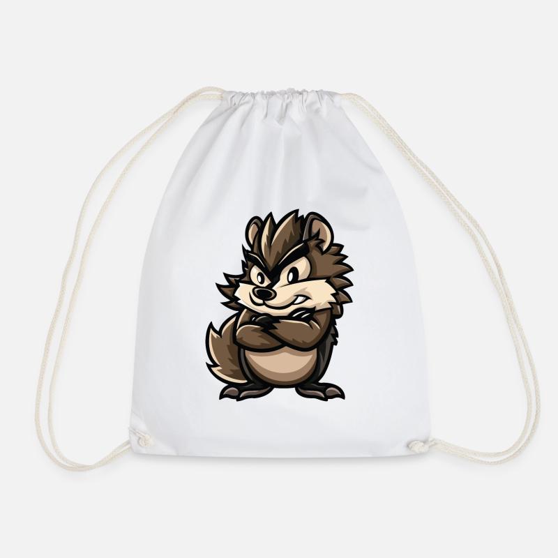 hérisson - Sac de sport léger - blanc