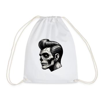 Rockabilly Zombie Vibes - Turnbeutel - Weiß - Vorne