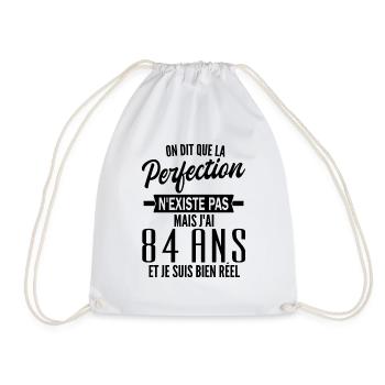 t-shirt 84 ans / cadeau 84 ans / jai 84 ans - Sac de sport léger - blanc - Devant