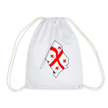 Drapeau Géorgie - Sac de sport léger - blanc - Devant