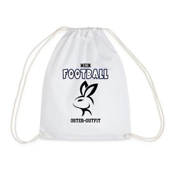 Football Ostern Footballer Oster Outfit - Turnbeutel - Weiß - Vorne