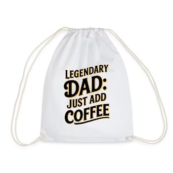 Père légendaire : Il suffit d’ajouter du café - Sac de sport léger - blanc - Devant