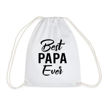 bester Papa aller Zeiten - Turnbeutel - Weiß - Vorne