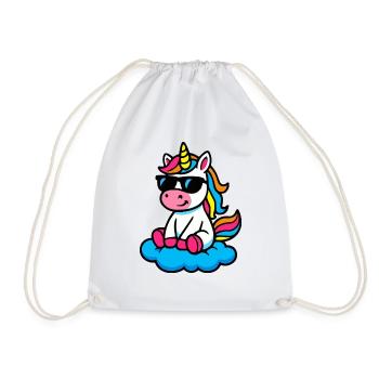 unicorn wolke - Turnbeutel - Weiß - Vorne
