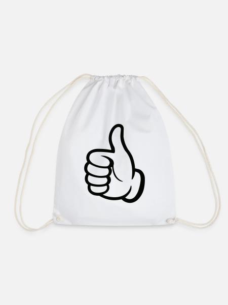 like hand - Turnbeutel - Weiß