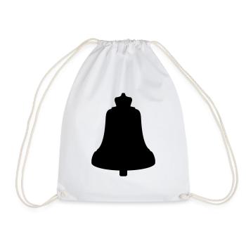 Church Bell - Drawstring Bag - white - Front