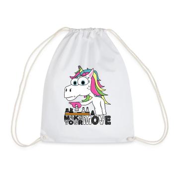 Chess - Make your Move - Drawstring Bag - white - Front