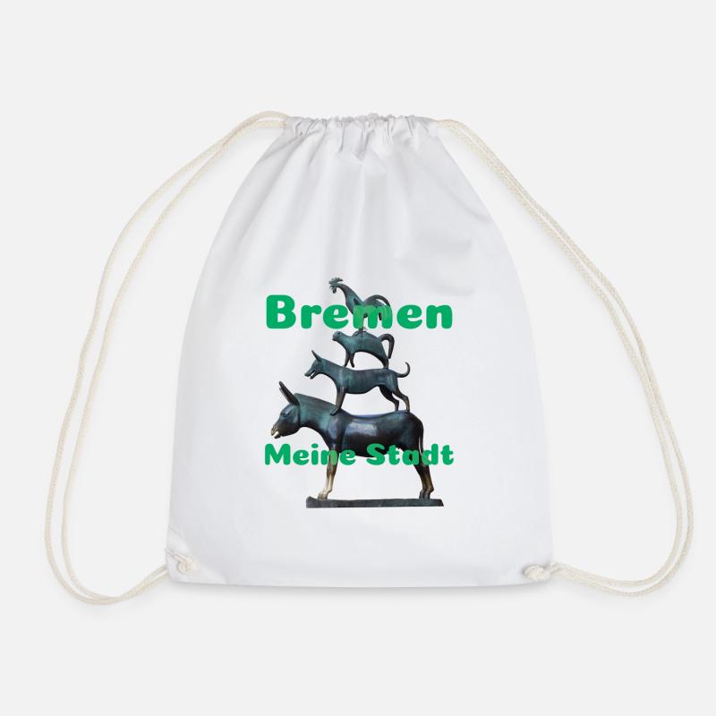 Bremen - Drawstring Bag - white
