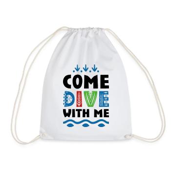 T-shirts tendance pour les plongeurs - Sac de sport léger - blanc - Devant
