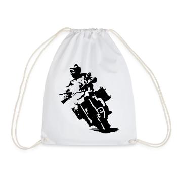 ReiseEnduroGS einfarbig - Turnbeutel - Weiß - Vorne