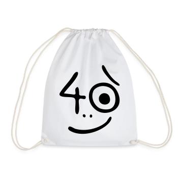 40 years - So what? - Drawstring Bag - white - Front
