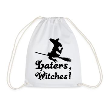 Halloween, Hexe, Fun, lustig, Spruch, Geschenk - Turnbeutel - Weiß - Vorne