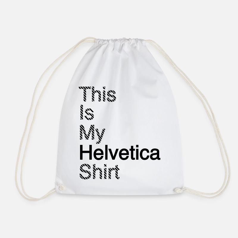 Typografie Shirt Grafikdesign Geschenkindee - Turnbeutel - Weiß