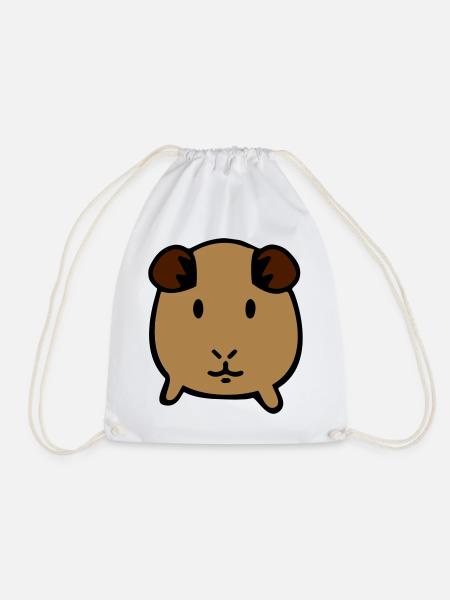 guinea pig - Drawstring Bag - white