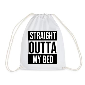 Tout droit mon lit - Sac de sport léger - blanc - Devant