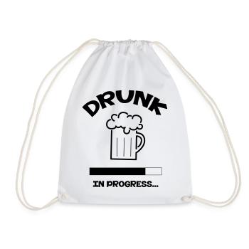 Drunk in progress... - Turnbeutel - Weiß - Vorne