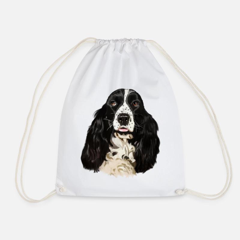 Cocker spaniel - Turnbeutel - Weiß