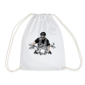biker - Sac de sport léger - blanc - Devant