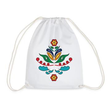 Kurbits in Color - Drawstring Bag - white - Front