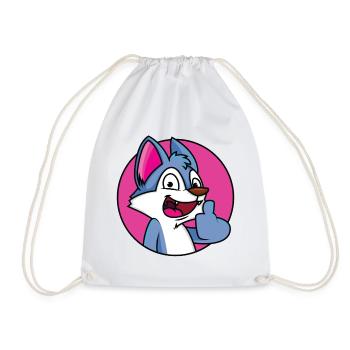 Pouce levé loup - Sac de sport léger - blanc - Devant