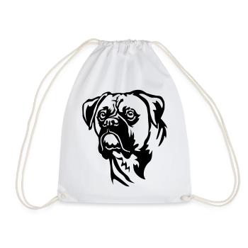 Tête de boxeur - Sac de sport léger - blanc - Devant