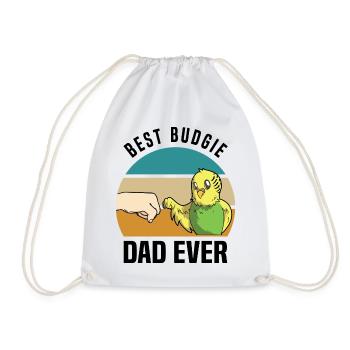 Perruche ondulée - Sac de sport léger - blanc - Devant