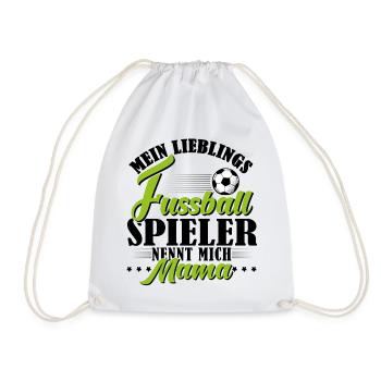 Fussball Spieler Mama - Turnbeutel - Weiß - Vorne