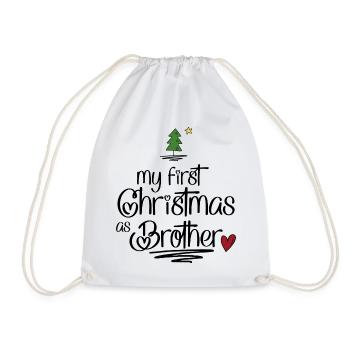 My first Christmas as Brother - Turnbeutel - Weiß - Vorne