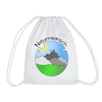 Naturmeinsch - Nature Girl, Dialect - Drawstring Bag - white - Front
