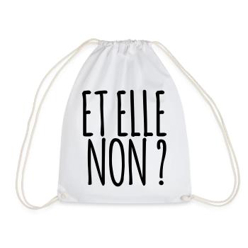 Et elle non ?  Marseille bébé ! - Sac de sport léger - blanc - Devant
