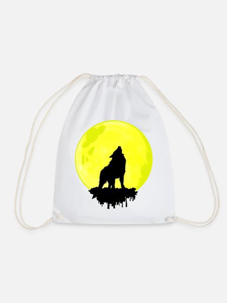 Wolf Moon – Wild Spirit - Turnbeutel - Weiß