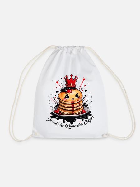Je suis la reine des crêpes, meilleure cuisinière - Sac de sport léger - blanc