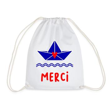 THANK YOU. MISTRESS. MASTER - Drawstring Bag - white - Front