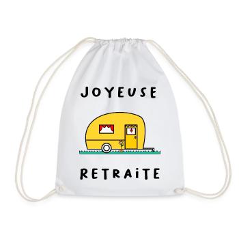 HAPPY RETREAT. RETIRED. HAPPY RETIREMENT - Drawstring Bag - white - Front