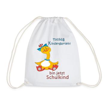 Bye bye kindergarten - Drawstring Bag - white - Front