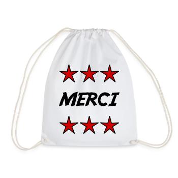 MAÎTRESSE. MAITRE. MERCI. MERCI MAÎTRESSE - Sac de sport léger - blanc - Devant