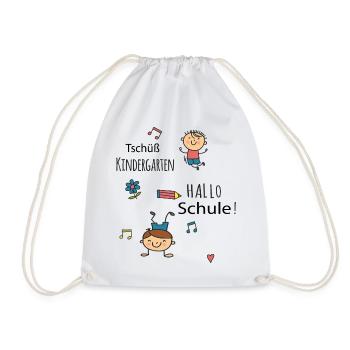 Au revoir la maternelle, bonjour l’école - Sac de sport léger - blanc - Devant