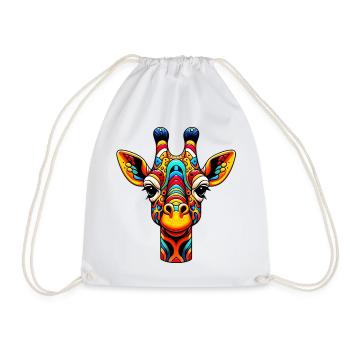 Girafe - Sac de sport léger - blanc - Devant