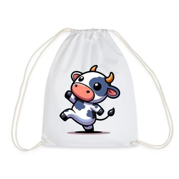 Vache - Sac de sport léger - blanc - Devant