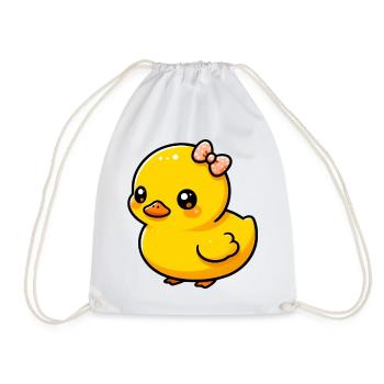 Duckling Duck Duck Duck - Drawstring Bag - white - Front