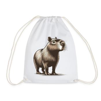 Capybara - Sac de sport léger - blanc - Devant