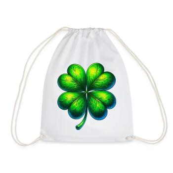 Trèfle à quatre feuilles - Sac de sport léger - blanc - Devant