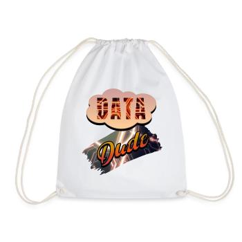 Data Dude - Drawstring Bag - white - Front